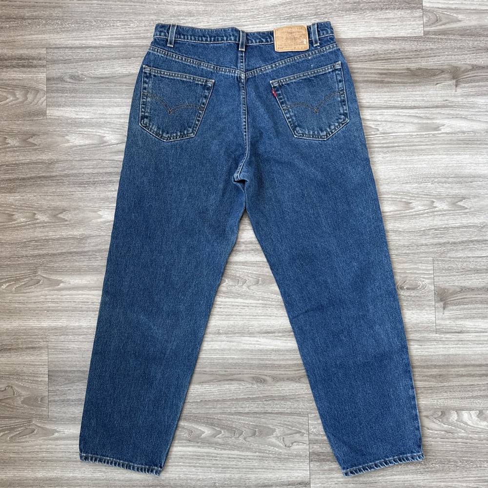Vintage Levis 550 Jeans Mens W36 x L30 Blue 90s Relaxed Fit Tapered Leg Denim - Picture 2 of 16